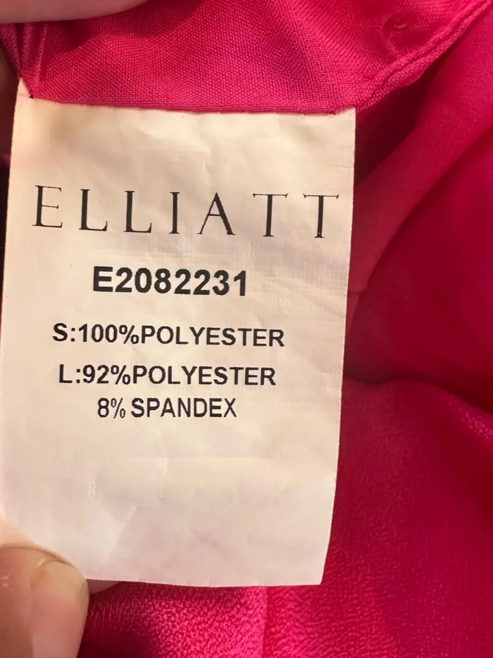 Elliatt Convergence Ruffle One-Shoulder Sheath Minidress Pink Size Large Formal - Picture 5 of 9